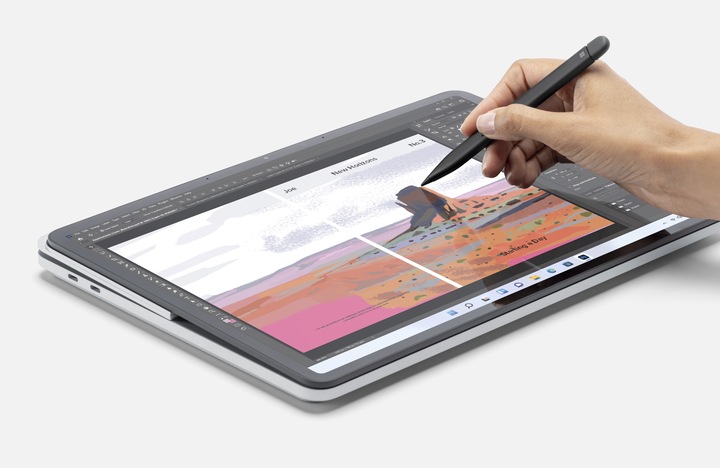 Actual product image Microsoft Surface Laptop Studio (14.40", Intel Core i5-11300H, 16 GB, 256 GB, DE)