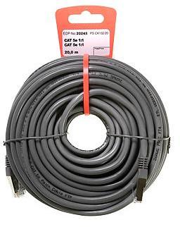 Produktbild Vivanco patchcord PS Cat 5e 20m (20245) (S/FTP, CAT5e, 20 m)