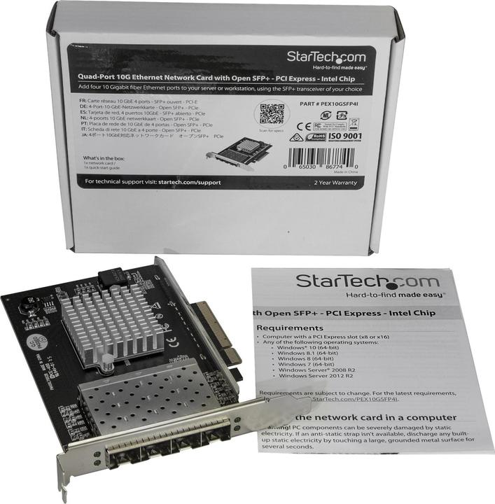 Immagine prodotto StarTech Scheda Pcie 4 Porte Sfp+ (Mini PCI Express)