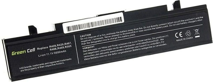 Actual product image GreenCell SA02 - Battery - Samsung - RV511 R519 R522 R530 R540 R580 R620 R719 R780 (9 Cells, 6600 mAh)