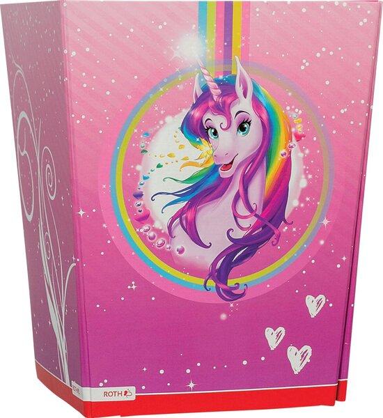 Image du produit Roth Corbeille à papier Portrait de licorne en carton 10 litres (10 l)