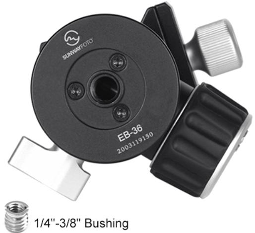 Actual product image Sunwayfoto Epic Series Light-Weight Travel Ball Head EB-36 (Spherical head)