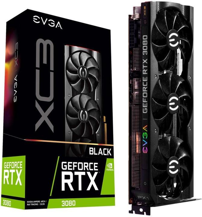 Produktbild EVGA GeForce RTX 3080 XC3 Black Gaming (10 GB)
