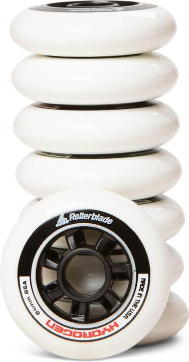 Actual product image Rollerblade Inline skates wheels complete set Hydrogen 84/85A, 8 wheels (84 mm)