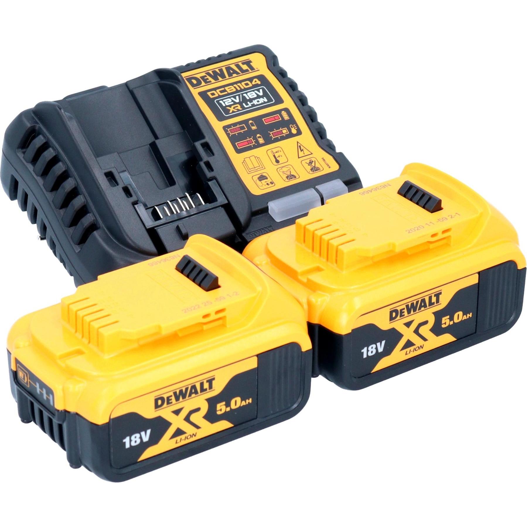 DeWalt, Trapano + Avvitatore a batteria, Martello perforatore SDS-PLUS 18V 2.1J 2 x 5.0Ah XR LI-ION BREVE TSTAK DCH273P2T