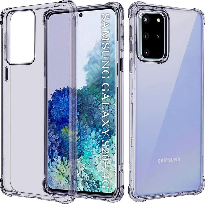 Image du produit Techsuit - Shockproof Clear Silicone - Samsung Galaxy S20 Plus 4G / S20 Plus 5G - Smoke Black (Samsung Galaxy S20+, Samsung Galaxy S20+ 5G)