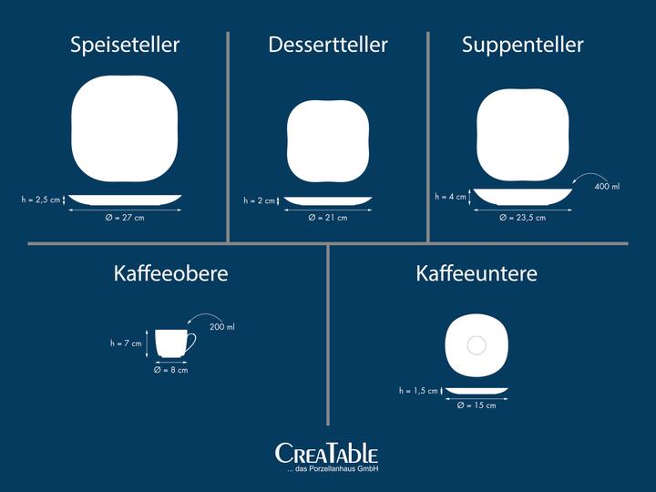 Produktbild CreaTable Square (30 Stk.)