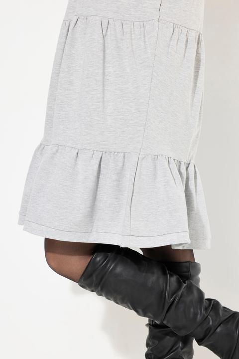 Produktbild Ulla Popken Sweatkleid, Kapuze, A-Linie, V-Ausschnitt, Langarm (50, 52)