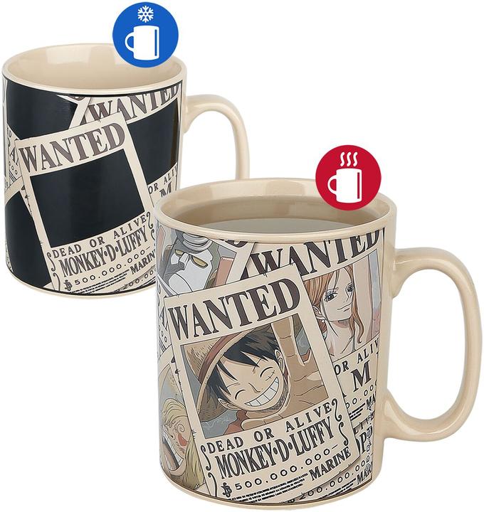 Actual product image ABYstyle ONE PIECE-Mug Heat-Wanted.ABYMUGA444 (460 ml, 1 x)