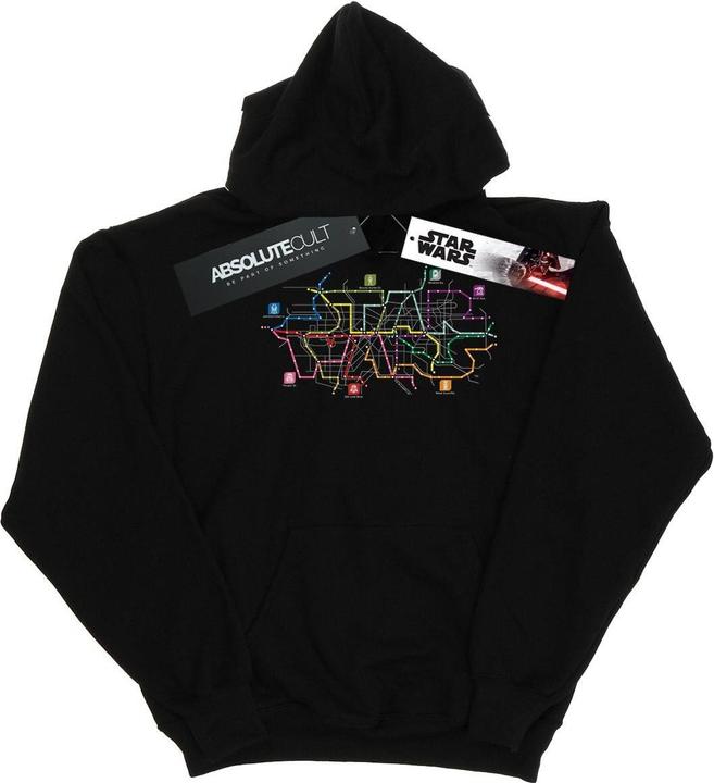 Image du produit Star Wars - Sweat à capuche SUBWAY MAP LOGO - Femme (XXL)
