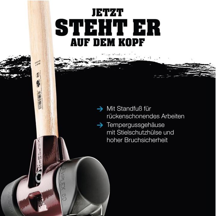 Produktbild Halder SIMPLEX-Vorschlaghammer TE-Gehäuse und Holzstiel (3220 g)