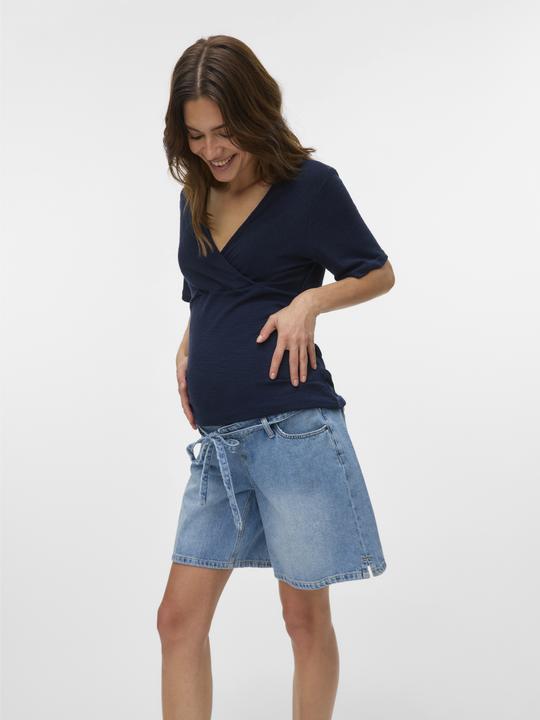 Produktbild Mamalicious Locker geschnitten Mid Rise Shorts Jeans-Shorts