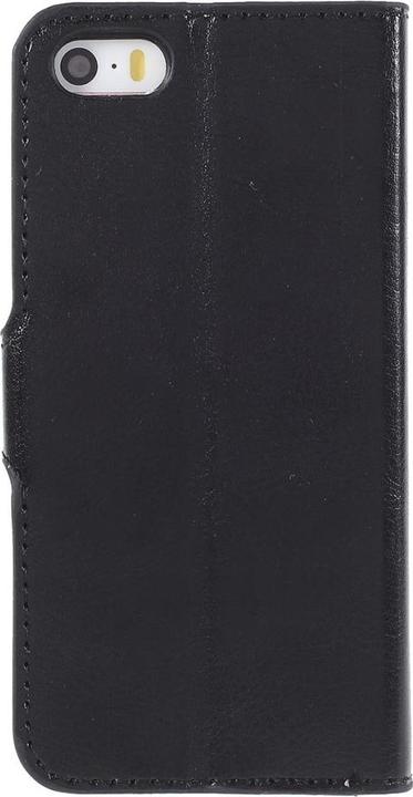 Produktbild Ueli Express iPhone SE 2016 / 5s / 5 Buch Etui Tasche Kunstleder mit Kartenfach Schwarz (Apple iPhone 5, Apple iPhone 5s)