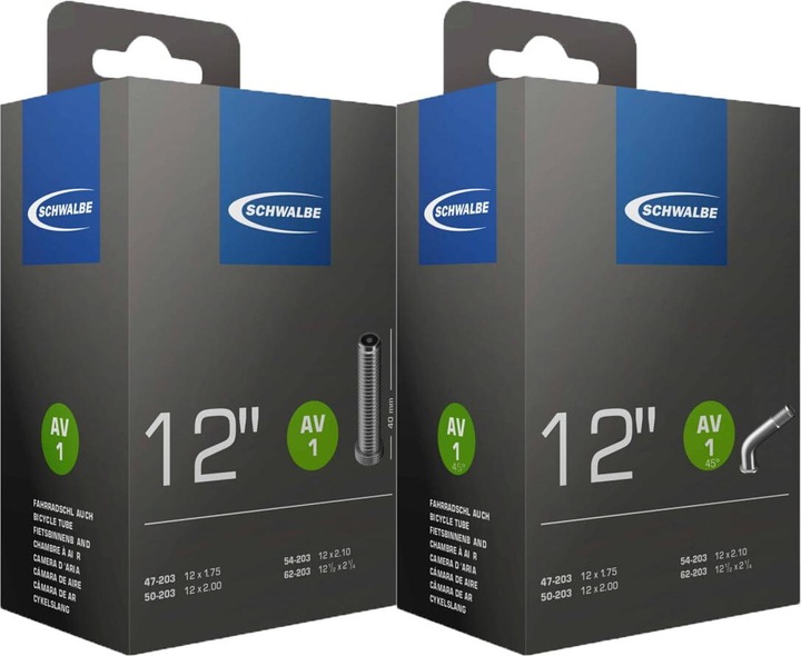 Actual product image Schwalbe Av1 (Schrader (AV), 12", 40 mm)