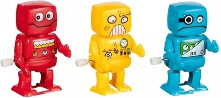 Goki Roboter Zum Aufziehen 3-fach Sort. 12er Set, Aus Kunststoff