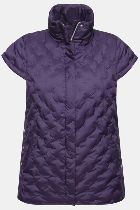 Actual product image Ulla Popken Quilted Cap Sleeve Vest (60)