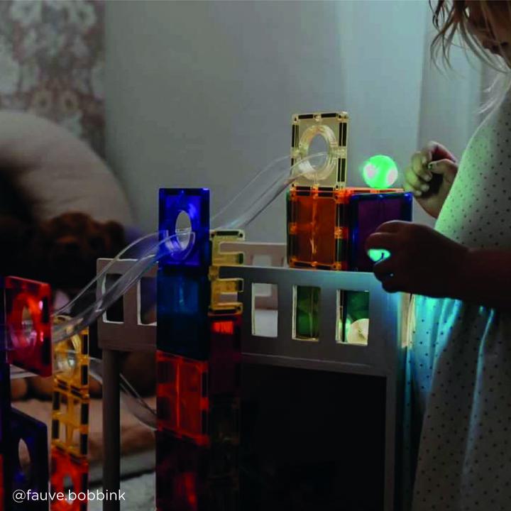 Produktbild Cleverclixx Kugelbahn - Lichteffekt Bausatz - 100 Teile