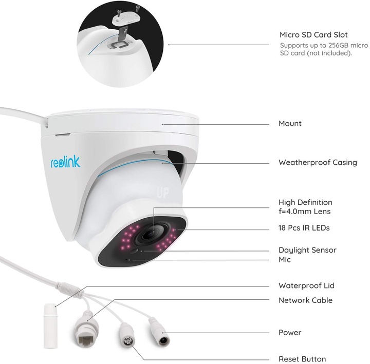 Actual product image Reolink RLC-822A (3840 x 2160 pixels)