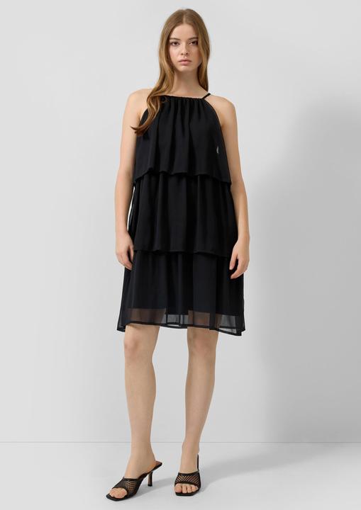 Produktbild s.Oliver Knielanges Chiffonkleid mit Volants (40)