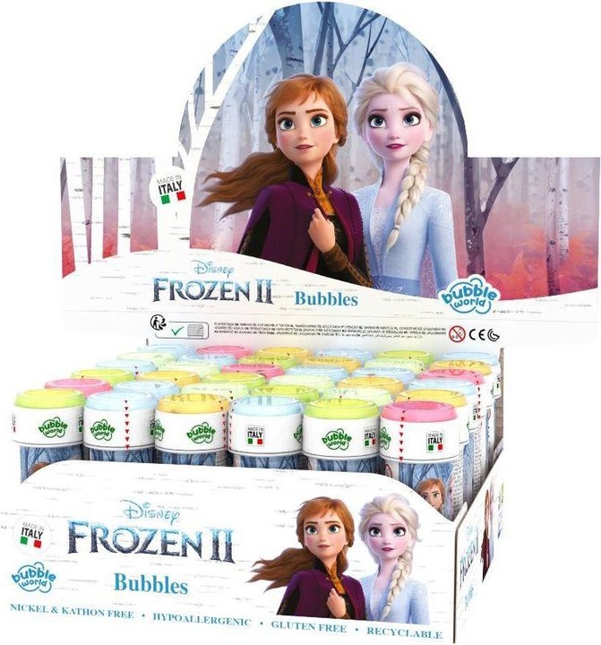 Immagine prodotto Brimarex Bolle di sapone Frozen 2 60ml schermo 36 pezzi