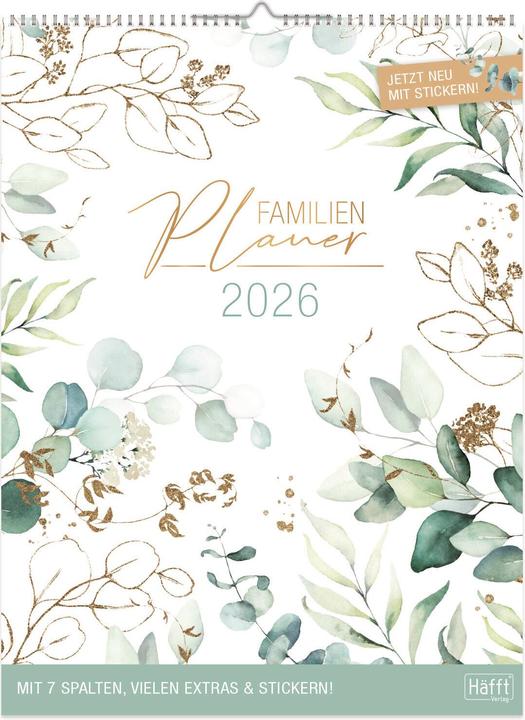 Produktbild Wandkalender Familienplaner XXL 2026 (33x44cm)