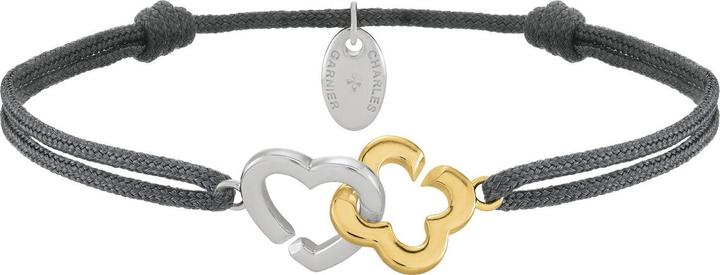Produktbild Charles Garnier PASSION Herz- und Kleeblatt-Armband in Silber und Goldsilber (16 cm, Silber)