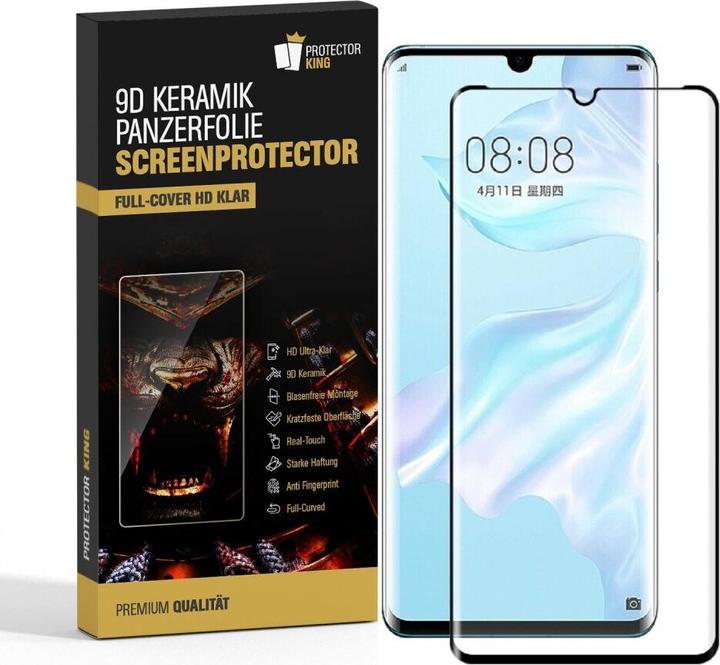 Produktbild Protectorking 2x Ceramic-Glass Full Cover HD Klar (2 Stück, Huawei P30 Pro)