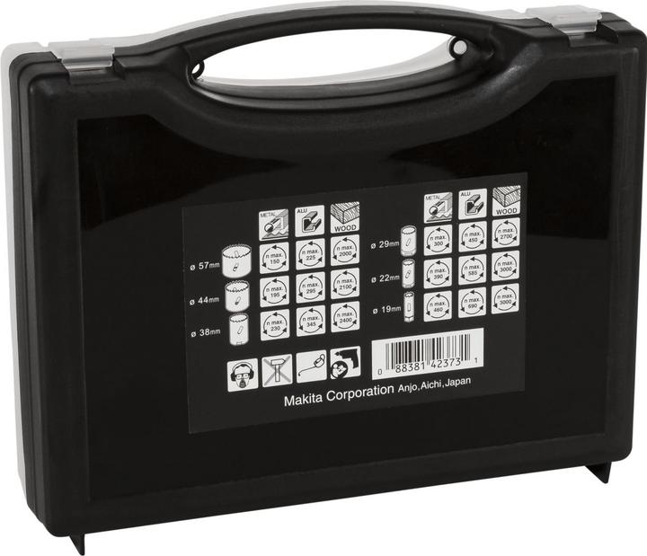 Actual product image Makita Hole saw set sanitary 6tlg (19, 22, 29, 38, 44, 57 millimetres)