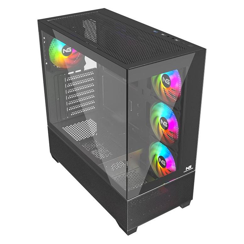 HP Preowned LA2405x incl. Power + VGA Cable (ATX, mATX, Mini-ATX), PC Gehäuse, Schwarz