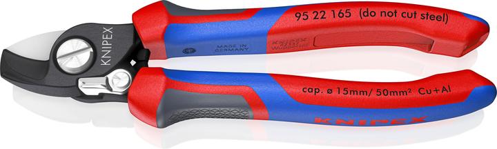 Productafbeelding Knipex Kabelschaar met openingsveer 95 22 165 (180 mm)
