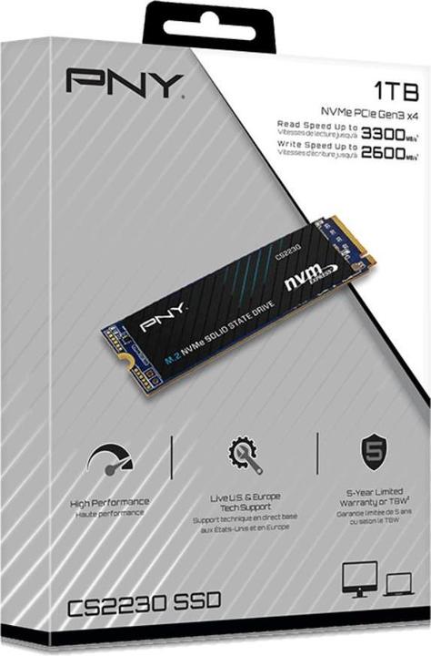 Actual product image PNY CS2230 (1000 GB, M.2 2280)