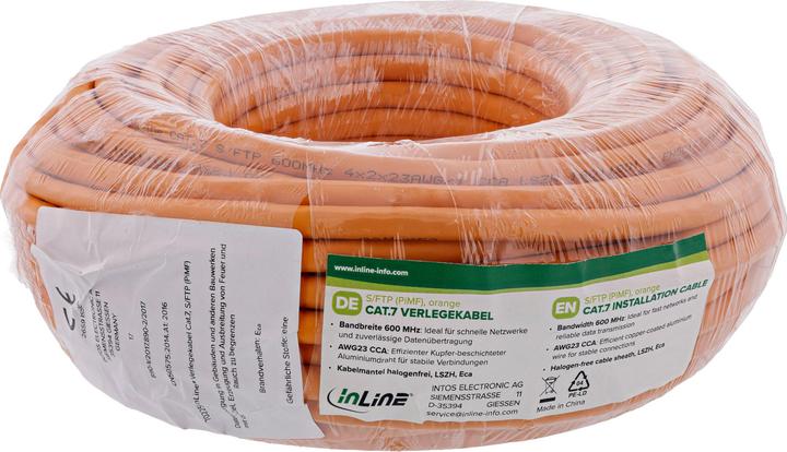 Produktbild InLine Netzwerkkabel (S/FTP, CAT7, 50 m)