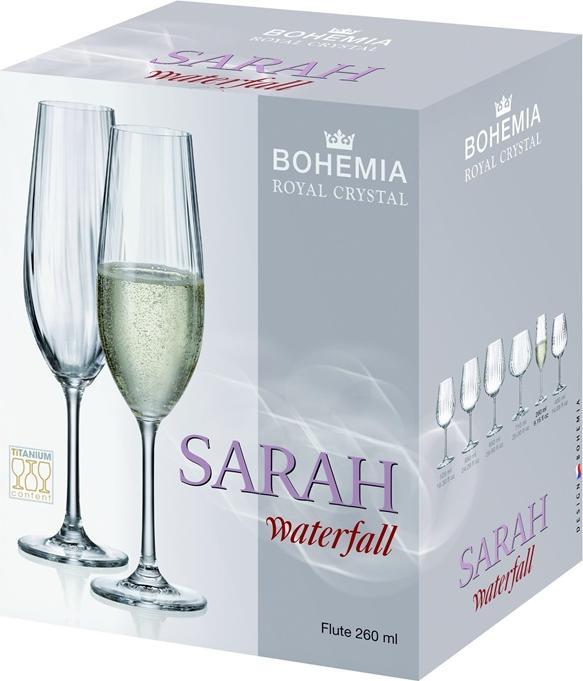 Image du produit Bohemia SARAH OPTIC 1SI80/260ML CHAMPAGNE 6PCS (119 cl, 6 Verres, Verres à vin blanc)