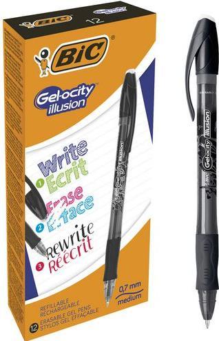 Produktbild Bic GELOCITY ILLUSION - Gelschreiber (Schwarz, 1 x)