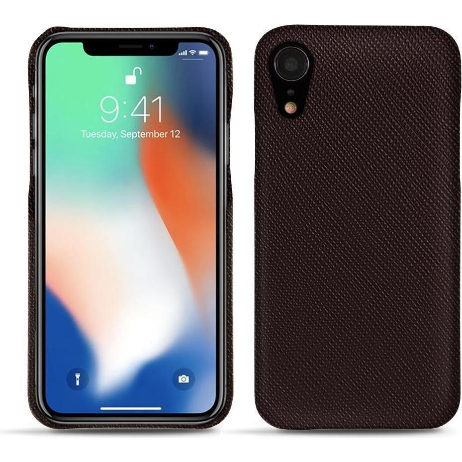 Noreve Lederschutzhülle (Apple iPhone XR), Smartphone Hülle, Braun