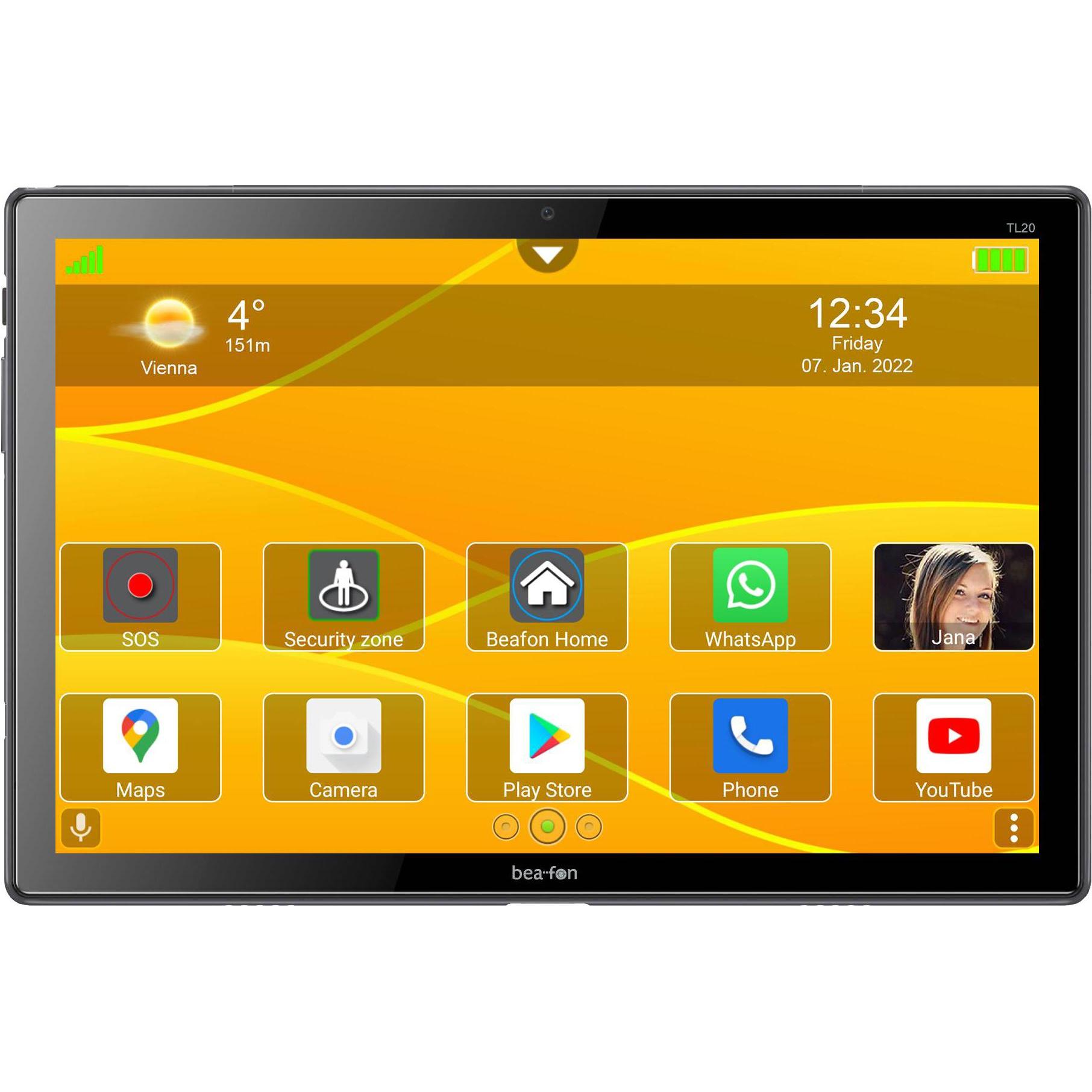 Bea-Fon TL20 (4G, 10.10", 3 GB, Silber, Aluminium), Tablet, Silber