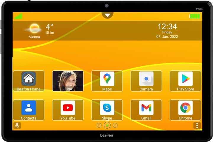Image du produit Bea-Fon Tablette TW10 32 Go argent (10.10", 32 Go, Noir)