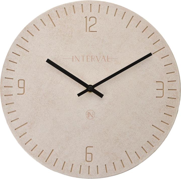 Actual product image Interval Resin Wall Clock 30cm - Stone (30 cm)