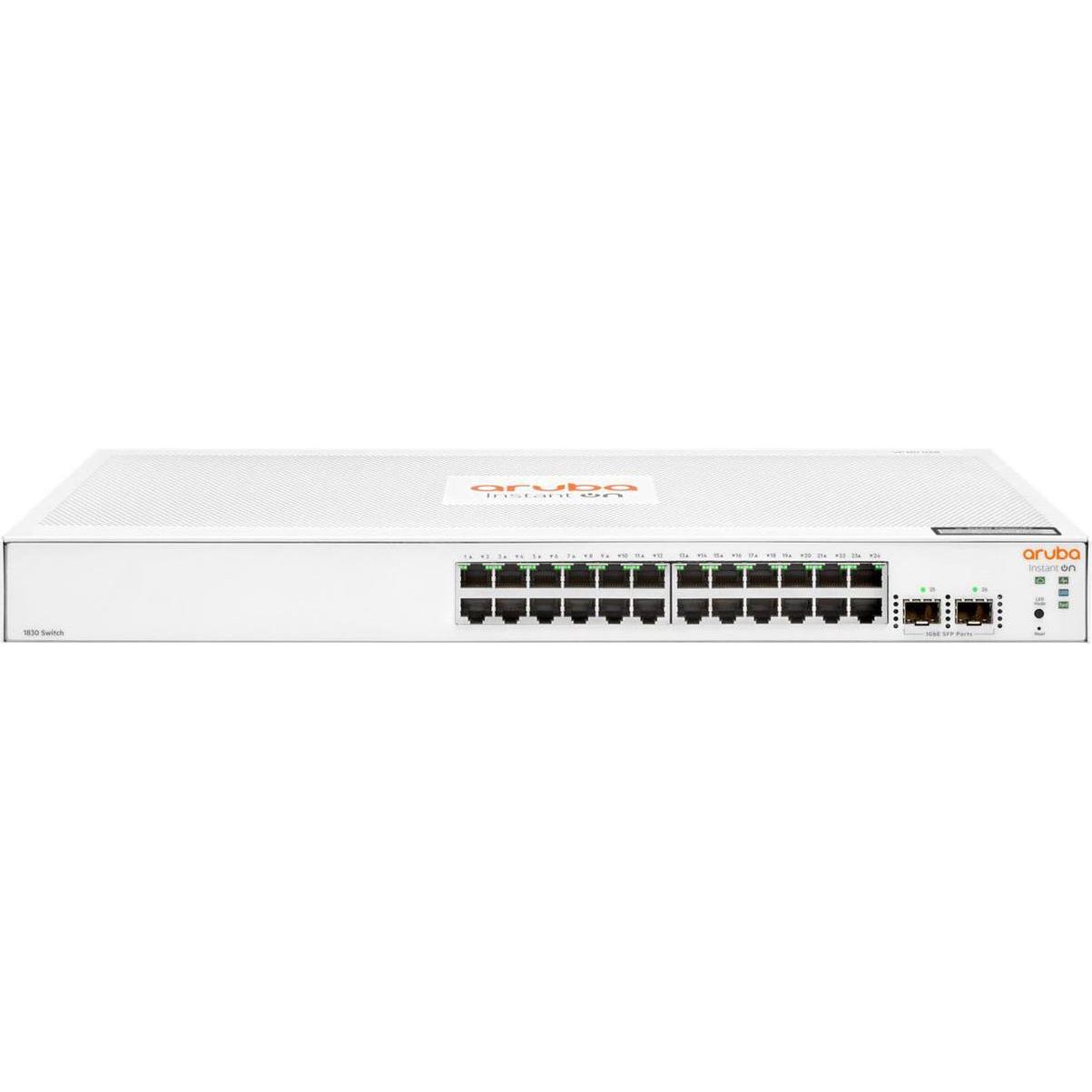 Hpe Nero Aruba Instant On 1830 24G (24 Porte), Switch Di Rete,