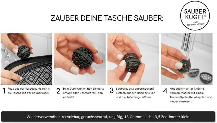 Produktbild Sauberkugel Taschenreiniger