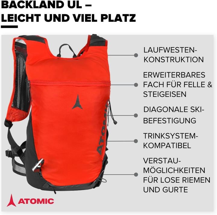 Produktbild Atomic Backland UL 16 Rucksack rot (16 l)