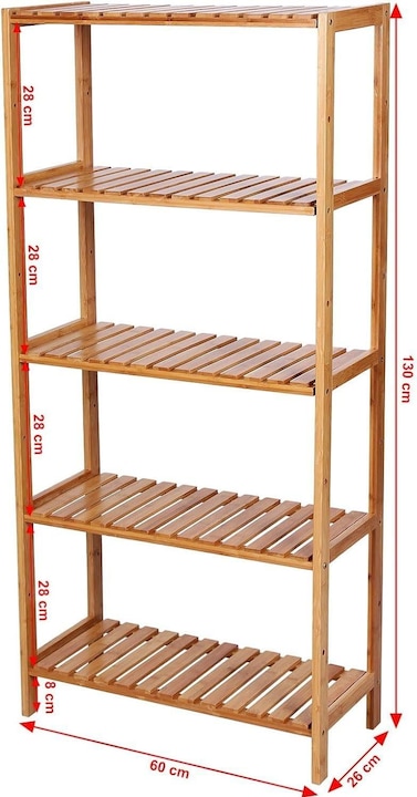 Immagine prodotto Songmics Bamboo (60 x 26 x 130 cm)