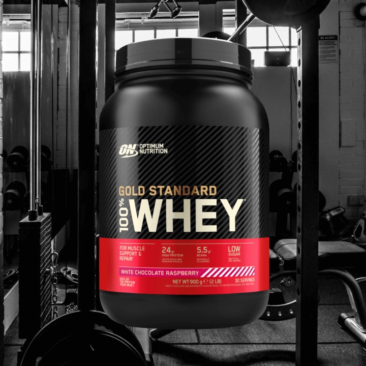 Actual product image Optimum Nutrition Gold Standard 100% Whey (White Chocolate Raspberry, 1 pcs., 896 g)