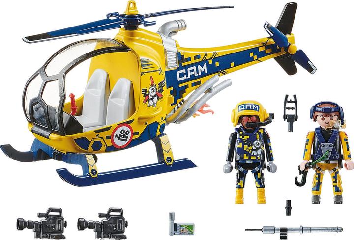 Produktbild Playmobil Air Stuntshow Filmcrew-Helikopter (70833, Playmobil Stuntshow)