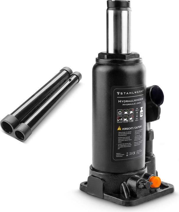 Produktbild Stahlwerk Hydraulikheber 10 Tonnen Hubkraft 200-405 mm Stempelwagenheber Autoheber Wagenheber
