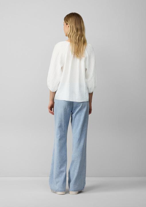 Image du produit S.Oliver Bluse Strukturierte Relaxed-Fit-Bluse mit Raffungen und Raglanärmeln (40)