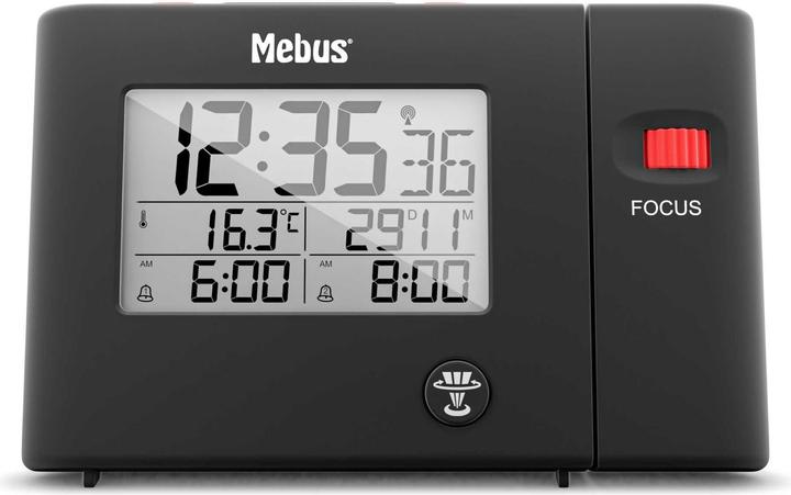 Actual product image Mebus 25795 Radio Projection Alarm Clock