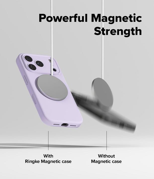 Produktbild Ringke Silikon Magnetische MagSafe Hülle für iPhone 17 Pro - Schwarz (Apple iPhone 17 Pro)