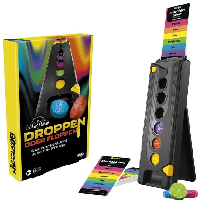 Actual product image Hasbro Dropping or flopping, electronic party game from the makers of Trivial Pursuit (German)