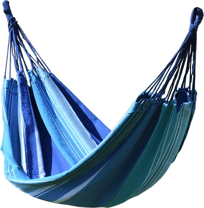 Produktbild Cattara Hammock Textil - blue-white 200 x 100 cm (120 kg)